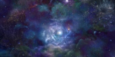 Fototapete Nebula in Galaxie