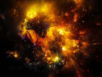 Fototapete Nebula leuchtend