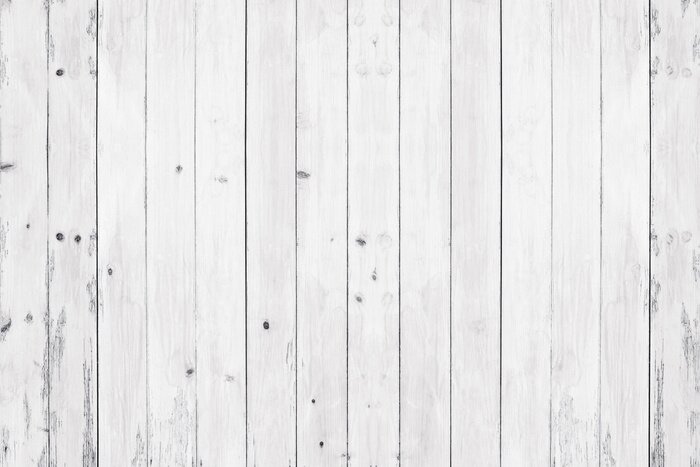 Fototapete Neuer weißer Zaun