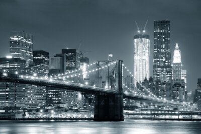 Fototapete New York bei Nacht