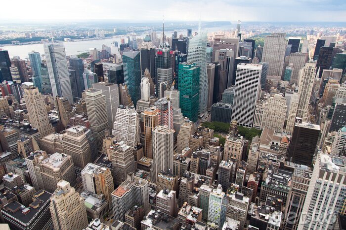 Fototapete New York City aus Vogelperspektive