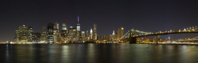 Fototapete New York City Lichter und Nacht