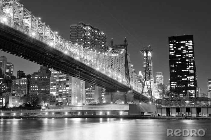 Fototapete New York City Nacht-Panorama