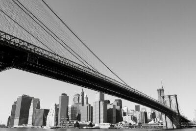 New York City und Brücke in Manhattan