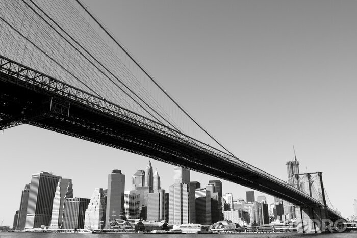 Fototapete New York City und Brücke in Manhattan
