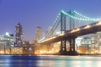 Fototapete New York City und Manhattan Bridge