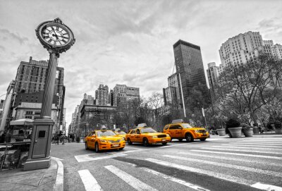 Fototapete New Yorker Gelbe Taxis