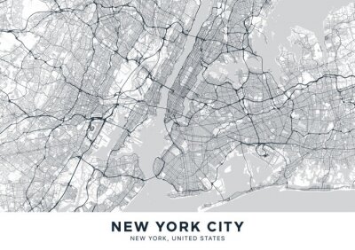 Fototapete New Yorker Straßenlayout