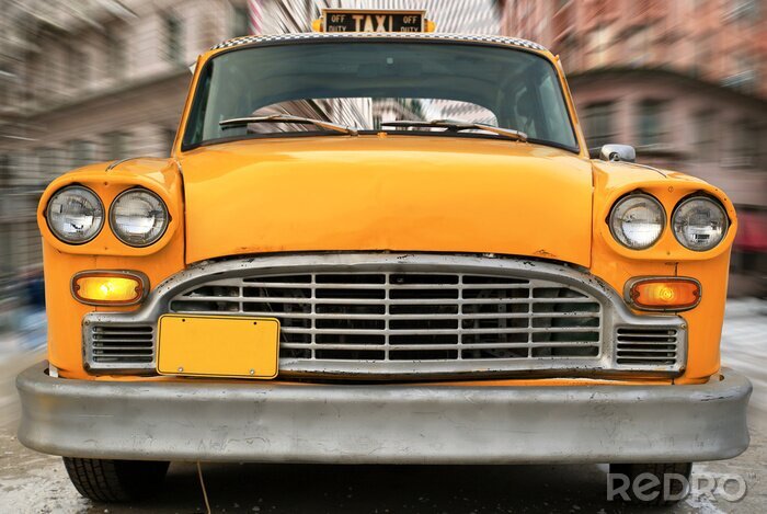 Fototapete New Yorker Taxi Retro