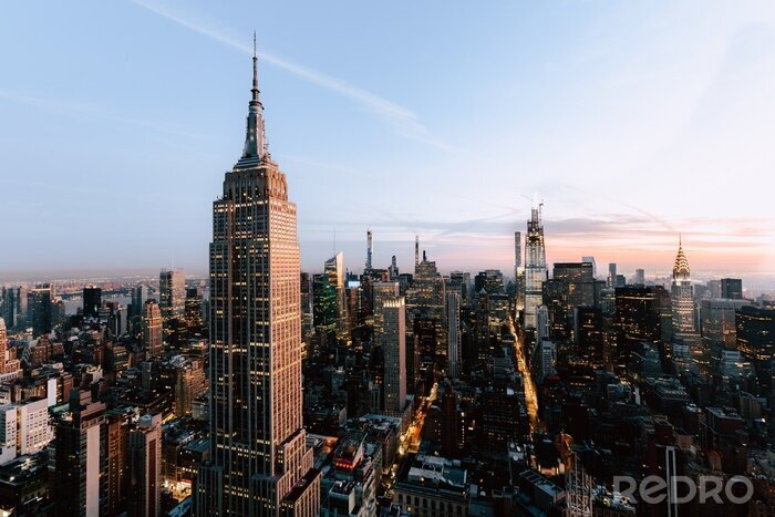 Fototapete New Yorker Wolkenkratzer