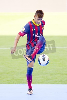 Fototapete Neymar beim Jonglieren mit dem Ball