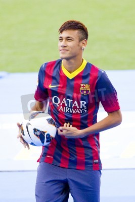Fototapete Neymar hält den Ball
