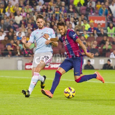 Fototapete Neymar kämpft um den Ball