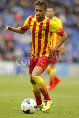 Fototapete Neymar kickt den Ball