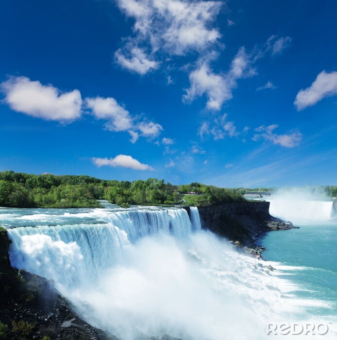 Fototapete Niagarafälle bei sonnigem Wetter