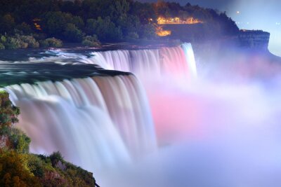 Fototapete Niagarafälle beleuchtet
