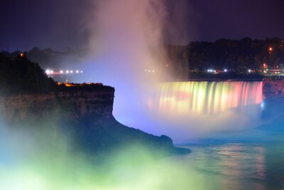 Fototapete Niagarafälle bunt