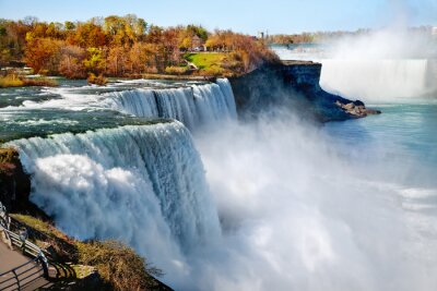 Fototapete Niagarafälle im Herbst