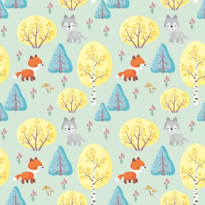 Niedliche Waldtiere für Kinder