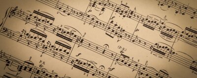 Fototapete Notenblatt Vintage