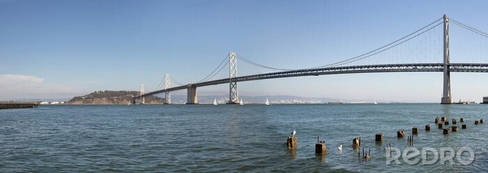 Fototapete Oakland Bay Bridge über San Francisco Bay