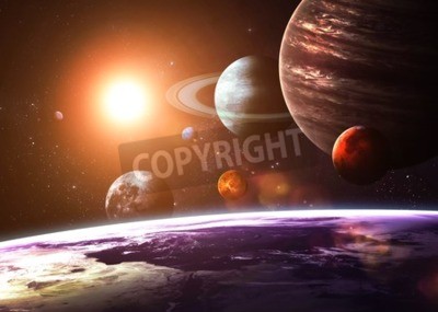 Fototapete Objekte des Sonnensystems