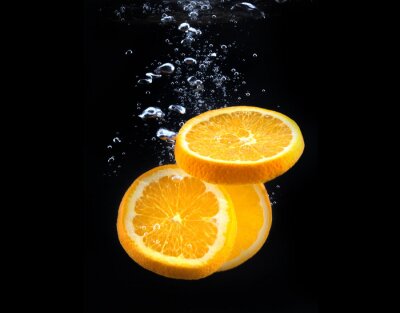 Fototapete Orange auf dunklem Hintergrund