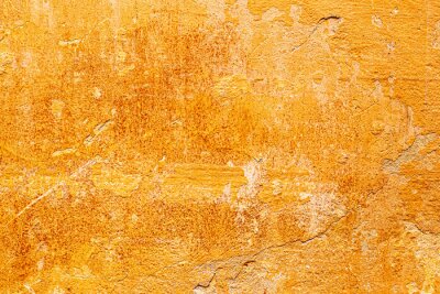 Fototapete Orange Betonwand