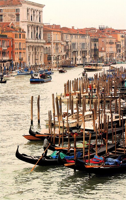 Fototapete Orange dächer