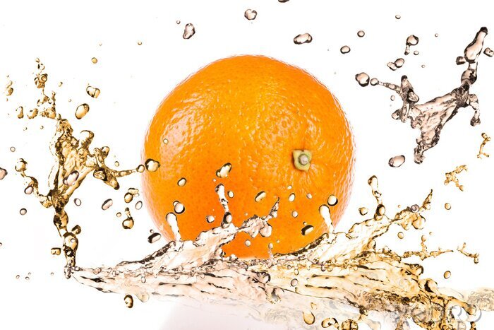 Fototapete Orange im Wasser