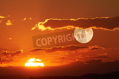Fototapete Orange Sonnenaufgang