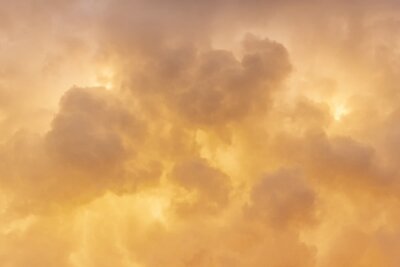 Fototapete Orange Wolken