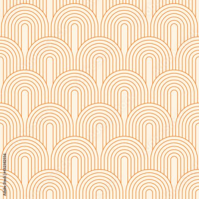 Fototapete Orangefarbene Boho-Textur