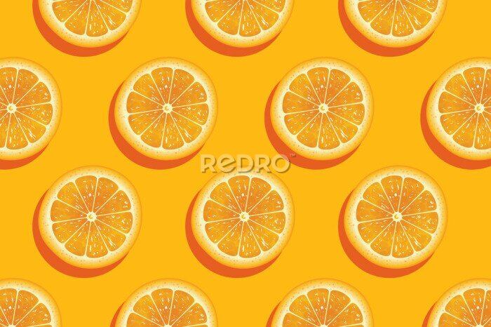 Fototapete Orangenscheiben Hintergrund