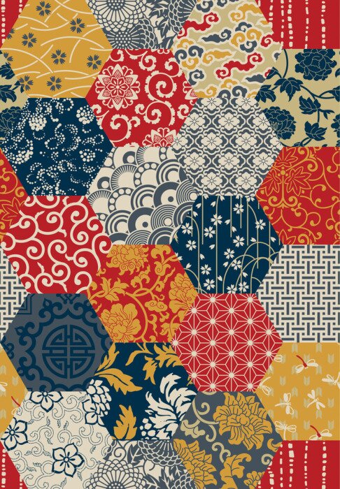 Fototapete Orientalische Fliesen in bunten Tönen