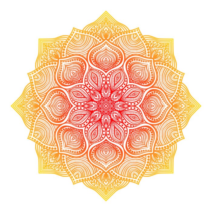 Fototapete Orientalisches Blumenornament