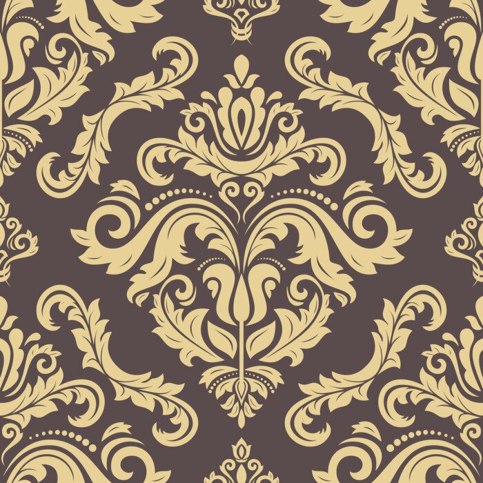 Fototapete Orientalisches cremefarbenes Muster