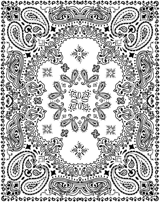 Fototapete Orientalisches Paisley-Thema