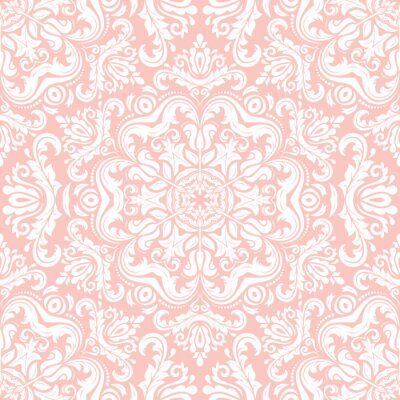 Fototapete Orientalisches rosa Muster