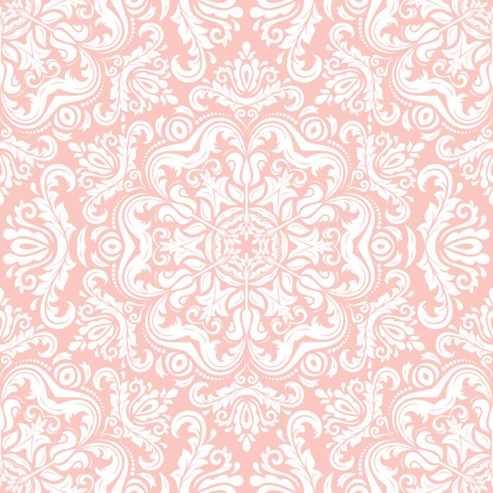 Fototapete Orientalisches rosa Muster