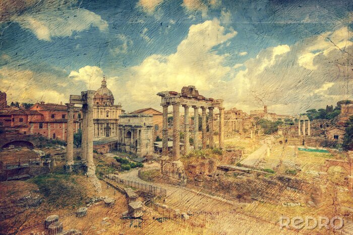 Fototapete Originelle Architektur von Rom