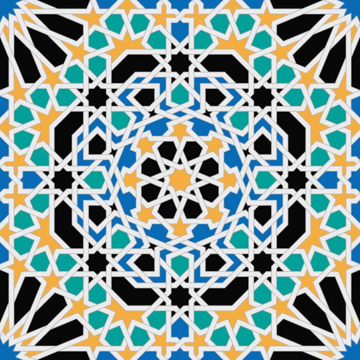 Fototapete Ornament im Stil der arabischen Kunst