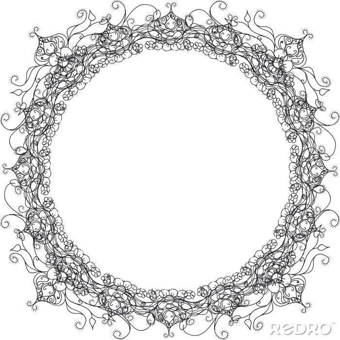 Fototapete Ornament in Form eines Kreises