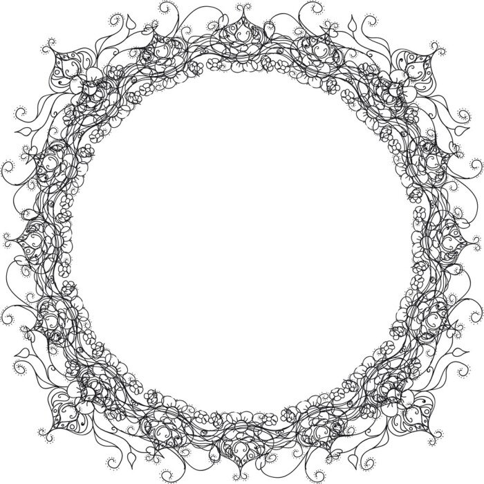 Fototapete Ornament in Form eines Kreises