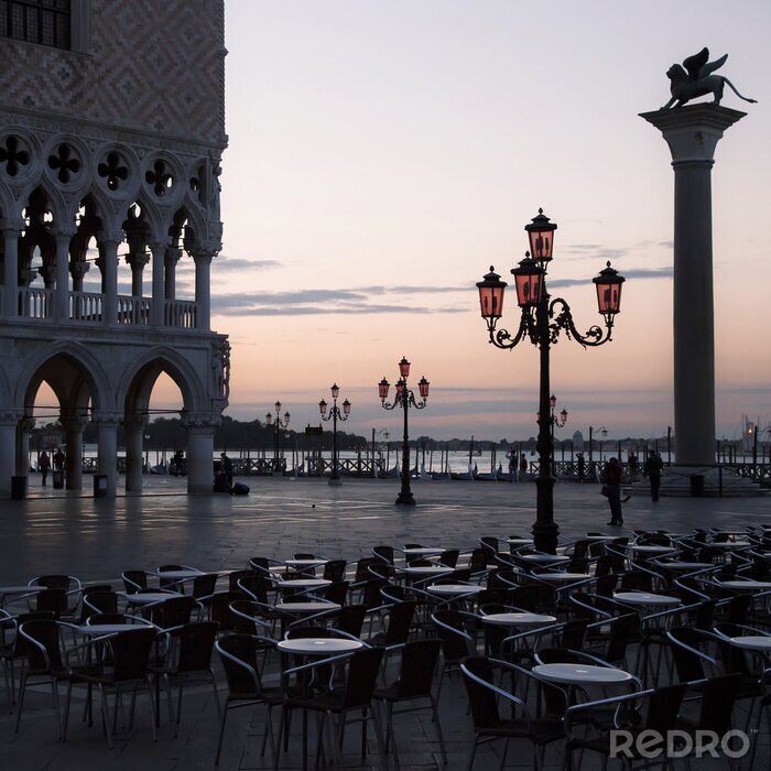Fototapete Ornamentale Laternen in Venedig