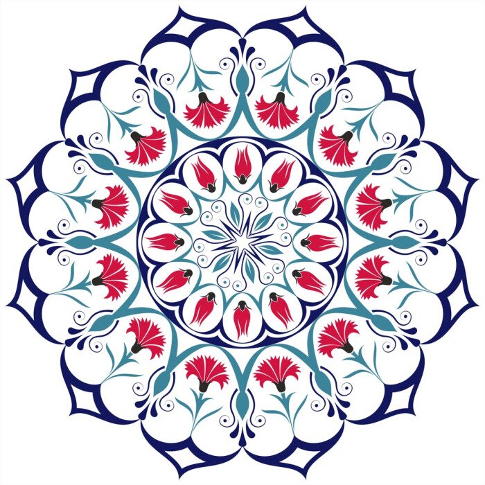 Fototapete Osmanisches Mandala