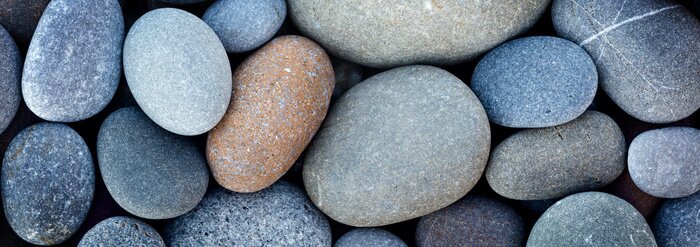 Fototapete Ovalförmige Steine