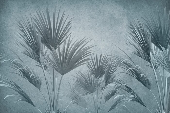 Fototapete Palmblätter verteilen