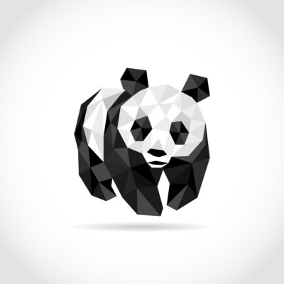 Panda in Dreiecken