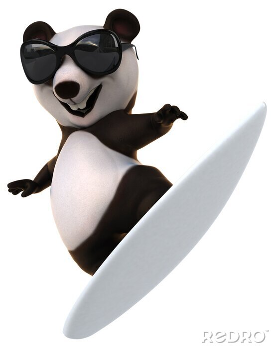 Fototapete Panda mit sonnenbrille